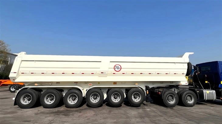 45CBM U-Shape Dump Tipping Trailer factory